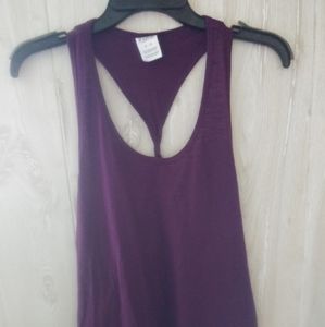 Pink by Victoria Secret burgundy swing racerback tank top